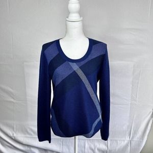 Burberry Brit Wool Cashmere Plaid Sweater